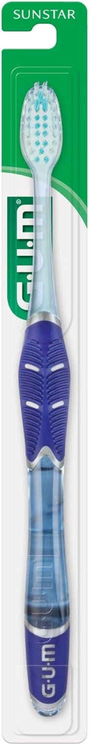 GUM Technique Deep Clean Toothbrush - Compact Soft - Soft Toothbrushes for Adults with Sensitive Gums - Extra Fine Bristles, 1ct (12pk)...