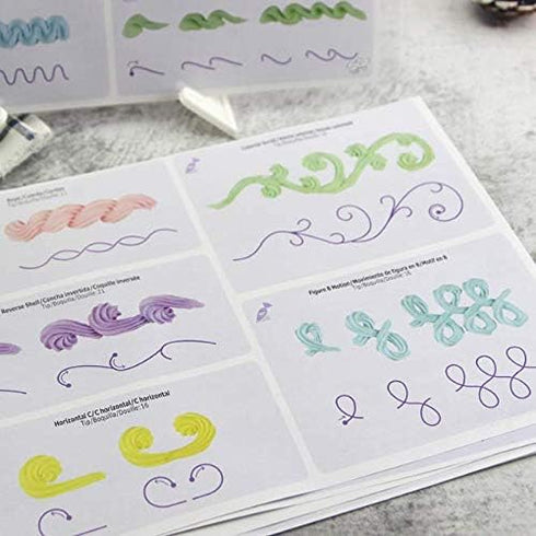 23 Sheets/Set Cake Decorating Practice Board Cream decorating drawings...