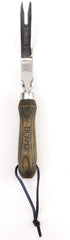 Burpee 12" Stainless Steel Weeder | Durable Long Lasting Garden Tool | Leather Wrist Strap 5" Handle, Walnut...