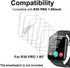 Compatible with IOWODO R30 Pro 1.85”, Soft Smart Watch Screen Protector, TPU, 6-pack, Full Coverage, Bubble Self-healing...