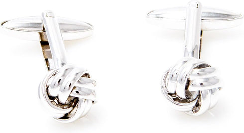 Knot Cufflinks and Studs Tuxedo Set in a Presentation Gift Box & Polishing Cloth...