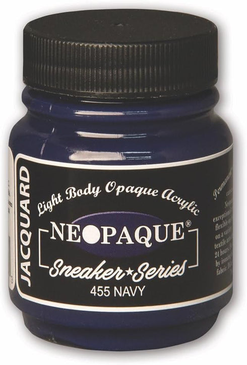 Jacquard Sneaker Series Neopaque Paint, Highly Pigmented, Flexible and Soft, For Use on a Variety of Surfaces, 2.25 Ounces, Navy...