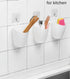 3 Pack Wall Mount Makeup Holder Organizer,Hanging Plastic Wall Storage Cup Holder for Makeup Brush,Toothbrush,Lipstick,Eyeliner,Cosmetic,Multi-Fuc...
