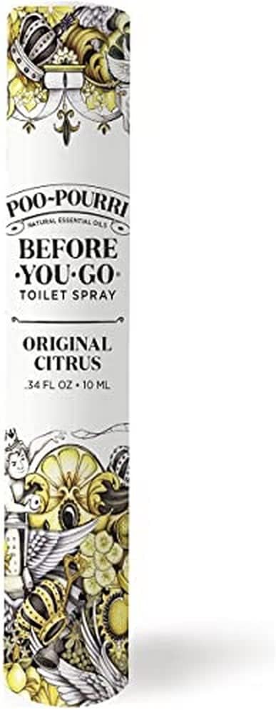 Poo-Pourri Before-You-Go Toilet Spray, Original Citrus, Travel Size 10 mL - Lemon, Bergamot and Lemongrass...