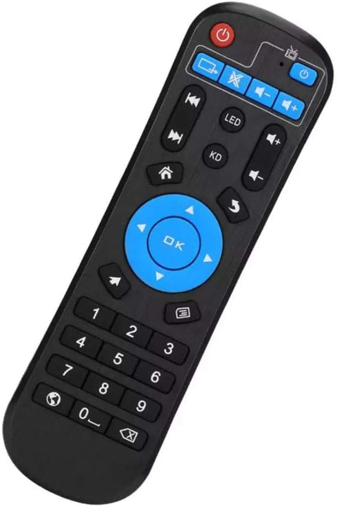 Replaced Remote Control Compatible with Android Smart TV Box T95, T95Z-K-V-U-W Pro, HK1, MX10, X88, X96, TX6, TX3, MX1, H50, H96...