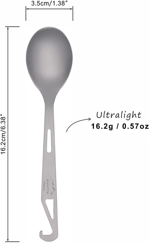 Titanium Camping Utensil Set, Titanium(Ti) Spork, Spoon Fork & Bottle Opener Combo Camping Cutlery...