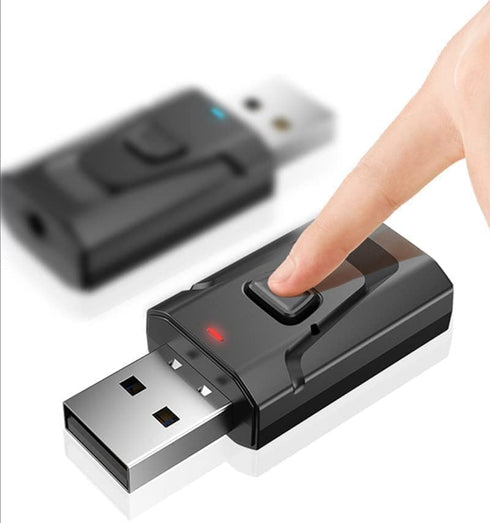 4-in-1 Bluetooth 5.0 Transmitter Receiver Wireless USB Aux Audio Transmitter Adapter for TV/Home Audio System...