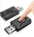 4-in-1 Bluetooth 5.0 Transmitter Receiver Wireless USB Aux Audio Transmitter Adapter for TV/Home Audio System...