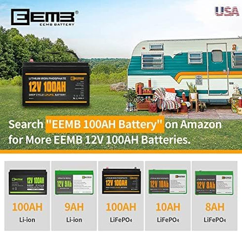 EEMB Lithium Polymer Battery 3.7V 1800mAh 963450 Lipo Rechargeable Battery Pack with Wire JST Connector for Speaker and Wireless Device- Confirm D...