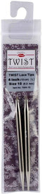 ChiaoGoo Needle Tips 4 inch (10cm) for Twist Red Lace Interchangeable Set Size US 4 (3.5mm) 7504-4...