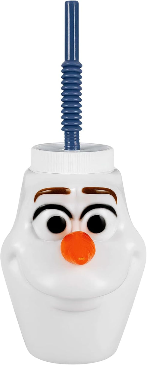 Disney Frozen 2 Olaf Sippy Plastic Cup (17.6 oz) - Pack of 1 - Perfect for Toddlers and Fans...