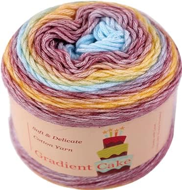 2-pk Gradient Cake Cotton Ball by Yonkey Monkey (1170) Knitting Crochet......