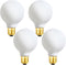 LVYE G25 LED Light Bulb E26 Base Matt Opal Porcelain Daylight 4000K Dimmable Edison 6W Led Globe Bulb,600LM,60 Watt Equivalent,Outside Frosted Gla...