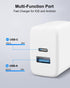 20W Dual Port Fast Charger for iPad 9th 8th 7th Generation 10.2 inch, iPad Air 3/2, iPad Mini 5, Foldable Wall Charger with 6.6ft USB-C to Lightni...