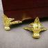 24 PCS Antique Brass Box Metal Feet Legs for Small Wood Jewelry Crafts Case, Tiny Boxes Chest Storage Corner Protector Feet for Wooden Boxes, Deco...
