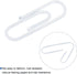 MECCANIXITY Paper Clips Small Size 1.1 Inch Vinyl Coated to Prevent Tearing Pages with Box for Organize Office Home White Count 400...