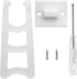 Plastic Picture Frame Easel Back, 4” White Frame Easel Back Stand Photo Frame Easel Back Support, 12 Pcs...