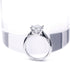 0.5 CT Round Moissanite Engagement Rings for Women 925 Silver Plated 18K White Gold Solitaire Band DEF Color VVS Clarity Moissanite Wedding band...