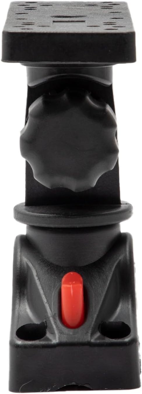 Extreme Max 3006.8661 Universal Fish Finder Head Unit Boat/Fishing Rod Holder Mount for Screens Up to 9" with Pivoting Bracket (Rectangle Mount)...