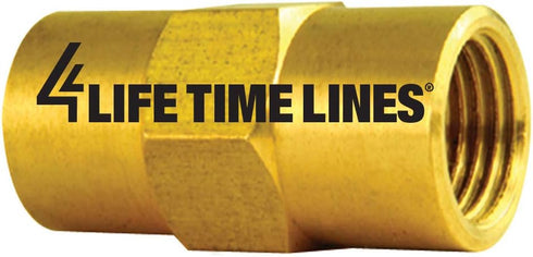 4LIFETIMELINES Brass Brake Line Union, 3/16 (M10x1.0 Inverted), 10/bag...