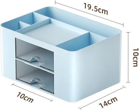 Desk Organizer,Multi-Functional Item of Stationery,Desk Organizers and Accessories desk with 5 Compartments (Blue)...