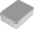 Juvale 6-Pack Silver Metal Cookie Tins with Lids - Small Rectangular Tin Boxes for Gift Giving, Home Organization (4.9x3.7x1.6 In)...