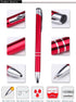 Stylish quality metal ballpoint Pens, black ink, soft writing experience (Multiple body colours (13 colours per pack))...