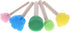 10 Pcs Foam Sponge Brush with Wooden Handle Round Flower Multi Size Painting Tools for Kids Children DIY Acrylic Watercolor Varnishes Art Craft Pa...