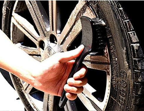 Tire Brush, Black Stiff Bristle Wheel Cleaning Brush, Car Carpet Brush, Detail Brush...