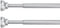 KXLIFE 2 Pack Spring Tension Curtain Rod, 1/2-inch Decorative Tension Drapery Rod for Window, Nickle, (36-60 Inches)...