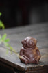 Slowtee Handcrafted Purple Clay Chinese Kung Fu Tea Accessories Pet Small Lazy Dog, Zisha Tea Pet Meditative Dog Ornaments, Lazy Sleepy Puppy Scul...
