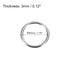 uxcell Metal O Rings, 15pcs 30mm(1.18") ID 3mm Thickness Multi-Purpose Welded O-Ring Buckle for Craft Belt Purse Bag Making Hardware, Silver Tone...