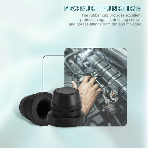 18PCS Brake Bleeder Cap, Grease Fitting Caps, Rubber Zerk Covers Brake Caliper Dust Cover, Brake Bleeder Nipple Cap Universal Car Accessories for ...