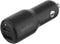 Belkin BoostCharge Dual Car Charger 42W w/Fast Charge USB-C 30W PPS & 12W USB-A Ports for Apple iPhone 15, 15 Pro, 15 Pro Max, iPhone 14 Series, i...