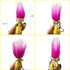 10Pack Cute TROLL DOLLS Key ring Crazy Colour Hair Figurine Kids Toy Party Decoration Good Luck Dolls Keychain Key holder...