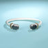 UNY Stainless Steel Cuff Bangles Crystal Mosaic Bracelet Bangle for Women Fashion Jewelry BR75854...