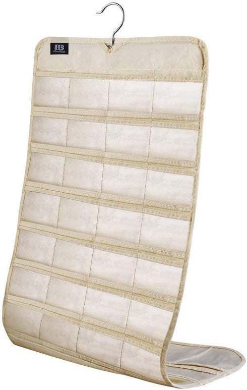 Hanging Jewelry Organizer,Accessories Organizer,80 Pocket Organizer for Holding Jewelries?Beige?...
