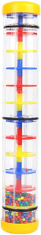 Rainmaker 12 inch Rain stick for babies Rattle Tube Rain Stick Shaker Music Sensory Auditory Instrument Toy For baby child girl (12 inch Yellow)...