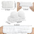 AHONEY Spa Bear Ears Headband, Face Wash Headband and Wristband Set, Cute Makeup Skincare Headbands Wrist Bands for Washing Face Fluffy Headband f...