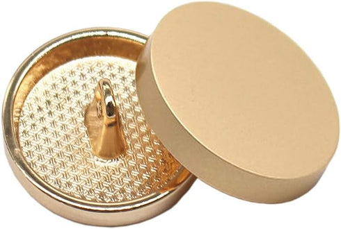 YaHoGa 14pcs Gold Blazer Buttons for Suits Blazers Sport Coats 20mm 15mm Plane Metal Shank Blazer Buttons Set for Sewing Coats Suits Blazers (MB20...