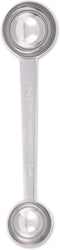 RSVP International Coffee Measuring Spoon, Long Handled Stainless Steel Scoop Multi-purpose for Baking, Ground Coffee, Beans or Loose Leaf Tea, Do...