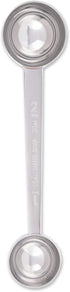 RSVP International Coffee Measuring Spoon, Long Handled Stainless Steel Scoop Multi-purpose for Baking, Ground Coffee, Beans or Loose Leaf Tea, Do...