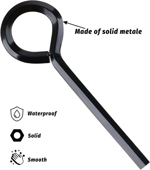 5 Pack 5/32 Allen Wrench Standard Hex Dogging Key with Full Loop, Solid Metal Allen Key Set for Push Bar Panic Exit Devices...