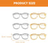 LUOZZY 6pcs Alloy Eyeglasses Shaped Brooches Frame Round Glasses Style Brooches Eyewear Lapel Pin for Women Dress Suit Shirt Collar Jewelry Access...