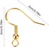 925 Sterling Silver Earring Hooks 200 PCS, Gold Earring Hooks for Jewelry Making, Hypoallergenic Fish Hook Earrings Making Kit, DIY Earring, with ...