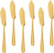 Stainless Steel Cheese Dessert Knives, Set of 6, Breakfast Butter Knife, Slicer Sandwich Spreader(Gold)...