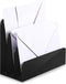 Black Desktop Mail Organizer Acrylic File Holder Acrylic File Organizer Multifunction Office File Sorter for Easy Access Office Home Letter Docume...