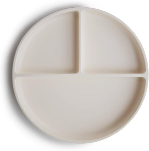 mushie Silicone Suction Plate | BPA-Free Non-Slip Design (Ivory)...