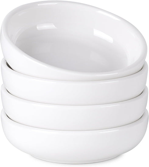 3.5 Inch Ceramic Dipping Bowls, Soy Sauce Dish, 3 oz Small Sauce Cups, Pinch Bowls, Mini Dip Bowl for Side Dishes Ketchup Sushi Seasoning Condimen...