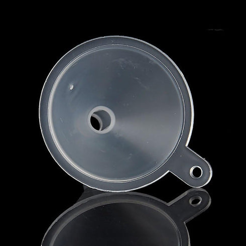 10Pcs White Small Clear Plastic Mini Funnels for Bottle Filling, Perfumes, Essential Oils, Science Laboratory Chemicals, Arts & Crafts Supplies Cl...